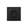Розетка 1 мест. б/з ПБТ СП ZIMA IP20 16А безвинт. зажим черн. бархат LEZARD 704-4288-121BQC