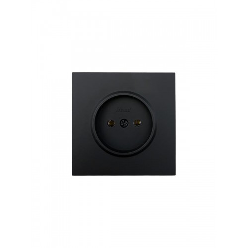 Розетка 1 мест. б/з ПБТ СП ZIMA IP20 16А безвинт. зажим черн. бархат LEZARD 704-4288-121BQC