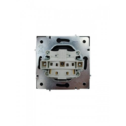 Розетка 1 мест. б/з ПБТ СП ZIMA IP20 16А безвинт. зажим черн. бархат LEZARD 704-4288-121BQC