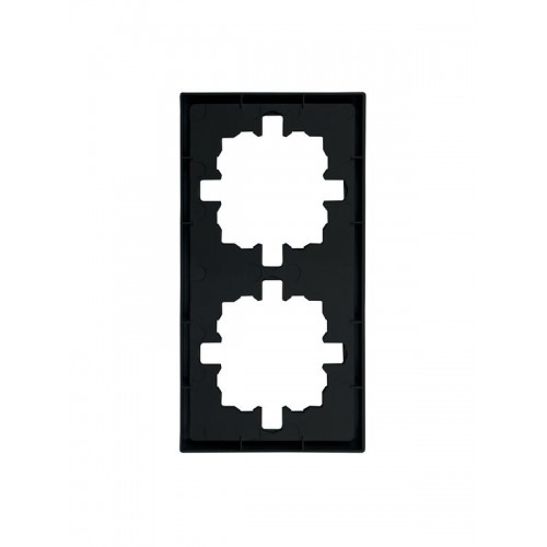 Рамка 2-мест. горизонт. ZIMA черн. бархат LEZARD 704-4200-147