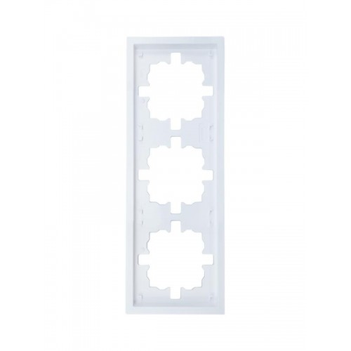 Рамка 3-мест. горизонт. ZIMA бел. LEZARD 704-0200-148