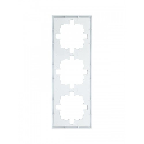 Рамка 3-мест. горизонт. ZIMA бел. LEZARD 704-0200-148