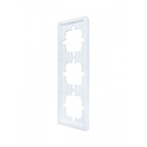 Рамка 3-мест. горизонт. ZIMA бел. LEZARD 704-0200-148