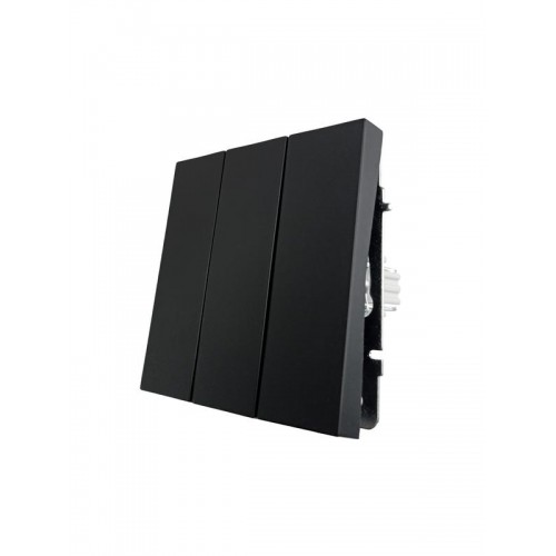 Выключатель 3-кл. СП ZIMA IP20 10А безвинт. зажим черн. бархат LEZARD 704-4288-109QC