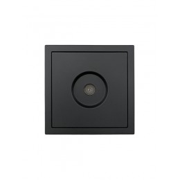 Розетка ТВ оконечная СП ZIMA IP20 черн. бархат LEZARD 704-4288-130