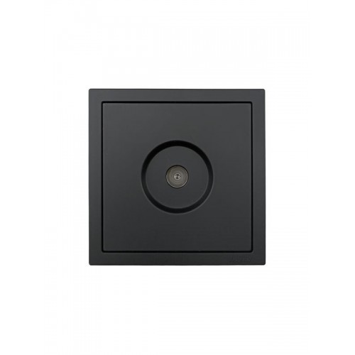 Розетка ТВ оконечная СП ZIMA IP20 черн. бархат LEZARD 704-4288-130