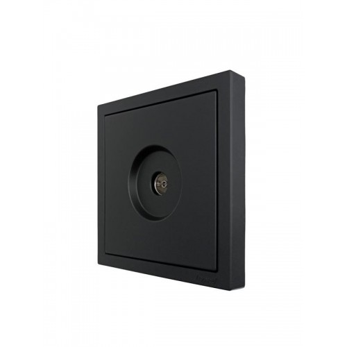 Розетка ТВ оконечная СП ZIMA IP20 черн. бархат LEZARD 704-4288-130