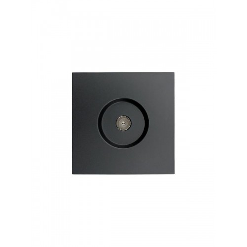 Розетка ТВ оконечная СП ZIMA IP20 черн. бархат LEZARD 704-4288-130