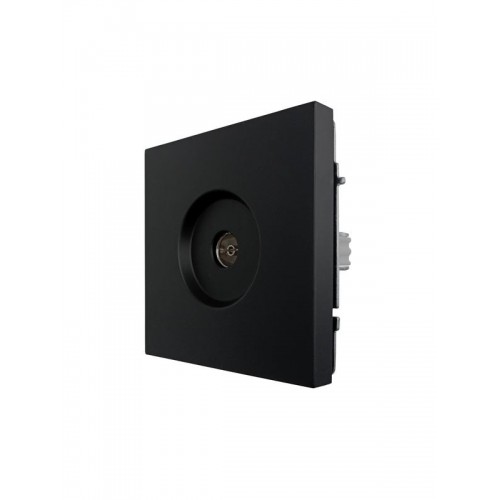 Розетка ТВ оконечная СП ZIMA IP20 черн. бархат LEZARD 704-4288-130