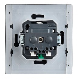 Розетка СП FORTE&PIANO16А IP44 FP119 с заземл. защ. шторки с крышкой безвинт. крепл. черн. IEK FP-R16-16-1-44-K02