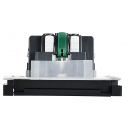 Розетка СП FORTE&PIANO16А IP44 FP119 с заземл. защ. шторки с крышкой безвинт. крепл. черн. IEK FP-R16-16-1-44-K02