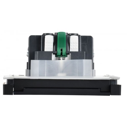 Розетка СП FORTE&PIANO16А IP44 FP119 с заземл. защ. шторки с крышкой безвинт. крепл. черн. IEK FP-R16-16-1-44-K02