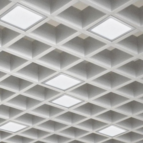 Светильник светодиодный PPL 089/G OPAL 42Вт 4000К IP40 6х(89х89х40мм) GREY ДВО/ДПО домино в потолок Грильято (комплект 6шт) Pro JazzWay 5060159