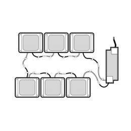 Светильник светодиодный PPL 089/G OPAL 42Вт 4000К IP40 6х(89х89х40мм) GREY ДВО/ДПО домино в потолок Грильято (комплект 6шт) Pro JazzWay 5060159