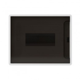 Щиток 8 мод. настенный FRAME с тонированной дверцей с 2 шинами PEN на 6 и 8 отв. бел. DKC F08W1WD