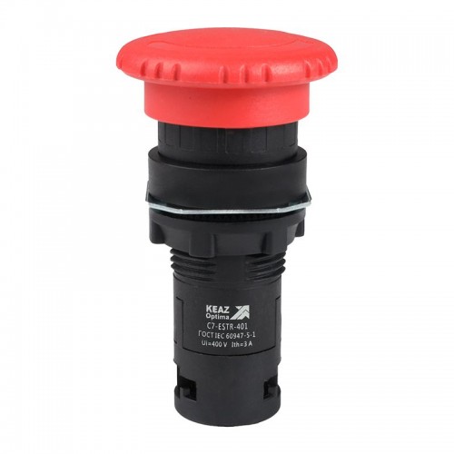 Кнопка аварийного останова OptiSignal Compact D22 С7-ESTR-401 красн. 1НЗ XB7ES542P КЭАЗ 362129