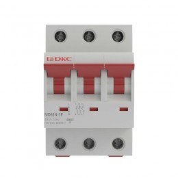 Выключатель автоматический модульный max типа MD63N 6кА 3 полюса хар-ка D 20А YON MD63N-3PD20