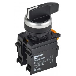 Переключатель 3 полож. 2НО длин. ручка черн. MASTER IEK MI-SW60-20XB3-4-25-3-K02