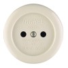 Розетка 1-м ОП 16А IP20 круглая без заземл. керамика беж. Makel 16012