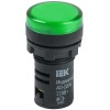 Лампа светосигнальная AD22DS d22мм 230В AC зел. KARAT IEK BLS10-ADDS-230-K06