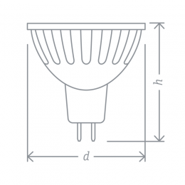Лампа светодиодная 94 262 NLL-MR16-5-12-3K-GU5.3 5Вт 3000К тепл. бел. GU5.3 360лм 12В Navigator 94262