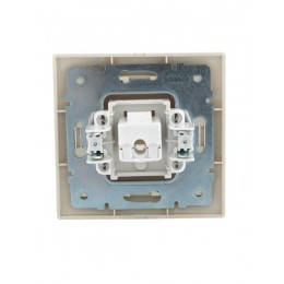 Розетка компьютерная 1-м СП Mira RJ45 крем./крем.. LEZARD 701-0303-139