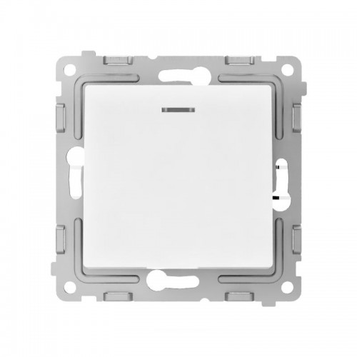 Выключатель 1-кл. СП Pixel 10А IP20 с индикатором механизм бел. TOKOV ELECTRIC TKE-PX-V1I-C01