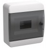 Корпус пластиковый ЩРН-П-8 IP41 черн. прозр. дверь TEKFOR IEK TF5-KP12-N-08-41-K01-K03
