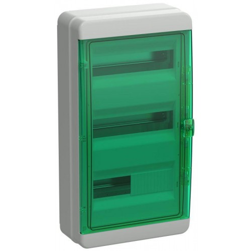 Корпус КМПн-36 TEKFOR IP65 зел. прозр. дверь пластик. IEK TF5-KP72-N-36-65-K03-K06