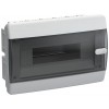Корпус ЩРВ-П-12 UNION Compact IP41 черн. прозр. дверь пластик. IEK UIC-KP12-V-12-41-K01
