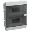 Корпус ЩРВ-П-18 UNION Compact IP41 черн. прозр. дверь пластик. IEK UIC-KP12-V-18-41-K01