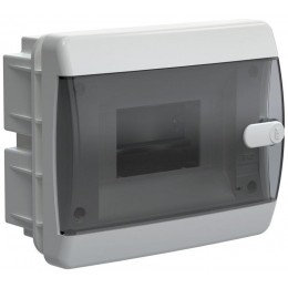 Корпус ЩРВ-П-6 UNION Compact IP41 черн. прозр. дверь пластик. IEK UIC-KP12-V-06-41-K01