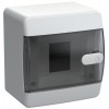 Корпус ЩРН-П-4 UNION Compact IP41 черн. прозр. дверь пластик. IEK UIC-KP12-N-04-41-K01