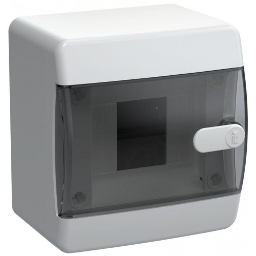 Корпус ЩРН-П-4 UNION Compact IP41 черн. прозр. дверь пластик. IEK UIC-KP12-N-04-41-K01