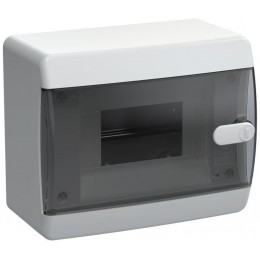Корпус ЩРН-П-6 UNION Compact IP41 черн. прозр. дверь пластик. IEK UIC-KP12-N-06-41-K01