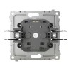 Розетка 1-м СП Pixel 16А IP20 с заземл. защ. шторки с крышкой механизм перламутр. TOKOV ELECTRIC TKE-PX-R1ZSW1-C04