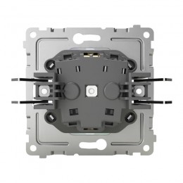Розетка 1-м СП Pixel 16А IP20 с заземл. защ. шторки с крышкой механизм перламутр. TOKOV ELECTRIC TKE-PX-R1ZSW1-C04