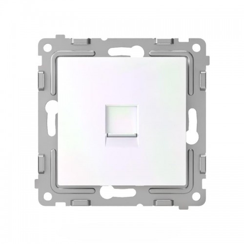 Розетка телефонная 1-м СП Pixel RJ11 механизм перламутр. TOKOV ELECTRIC TKE-PX-RT1-C04