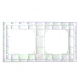Рамка 2-м Pixel универс. перламутр. TOKOV ELECTRIC TKE-PX-RM2-C04