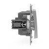 Переключатель проходной 1-кл. СП Pixel 10А IP20 механизм алюм. TOKOV ELECTRIC TKE-PX-P1-C03