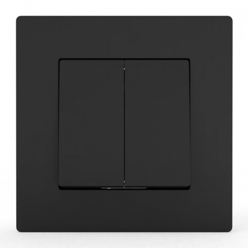 Выключатель 2-кл. СП Pixel 10А IP20 в сборе карбон TOKOV ELECTRIC TKE-PX-V2F-C14