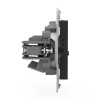 Розетка компьютерная 2-м СП Pixel RJ45 кат.5E механизм карбон TOKOV ELECTRIC TKE-PX-RC2-C14