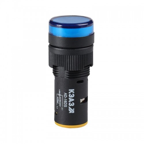Лампа AD16DS(LED) матрица D16мм син. 24В AC/DC КЭАЗ 357844