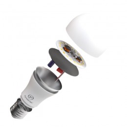 Лампа светодиодная RS A60 E27 10W 220-240V 6500К 10Вт 1000лм Ra 90 грушевидная Русский Свет 15010345039