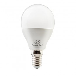 Лампа светодиодная RS G45 E14 8W 220-240V 4000К 8Вт 800лм Ra 90 шар Русский Свет 15010445053