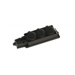Колодка удлинителя 3-м MultiSet 16А 250В IP44 с заземл. каучук черн. SE MST4103BK