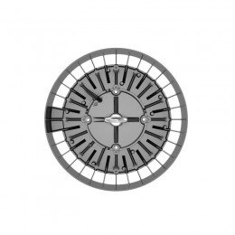 Светильник светодиодный ДСП IB 10 S 150W M 850 BK D298xH112мм 150Вт 5000К IP65 High Bay подвес черн. Русский Свет 16091023048