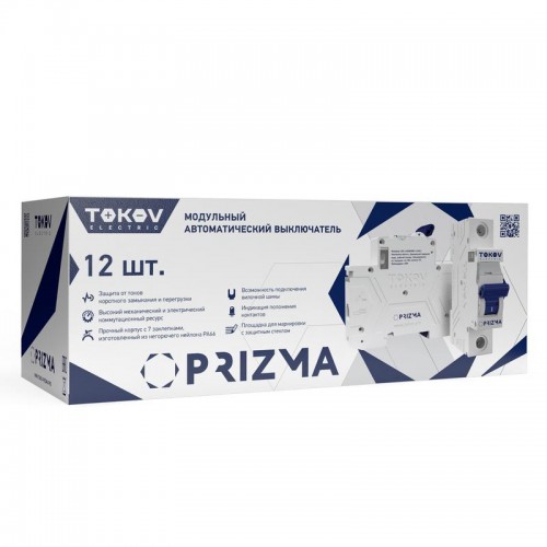 Выключатель автоматический модульный 1п C 20А 6кА PRIZMA TOKOV Electric TKE-PZ60-MCBI-1-20-C