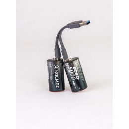 Аккумулятор C Li-ion 5000мАч (блист.2шт) КОСМОС KOCR14Li5000mWh2B