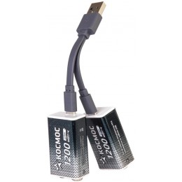 Аккумулятор крона Li-ion 9В 1200мАч (блист.1шт) КОСМОС KOCLi9V1200mAh1BL